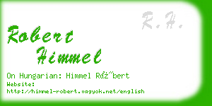 robert himmel business card